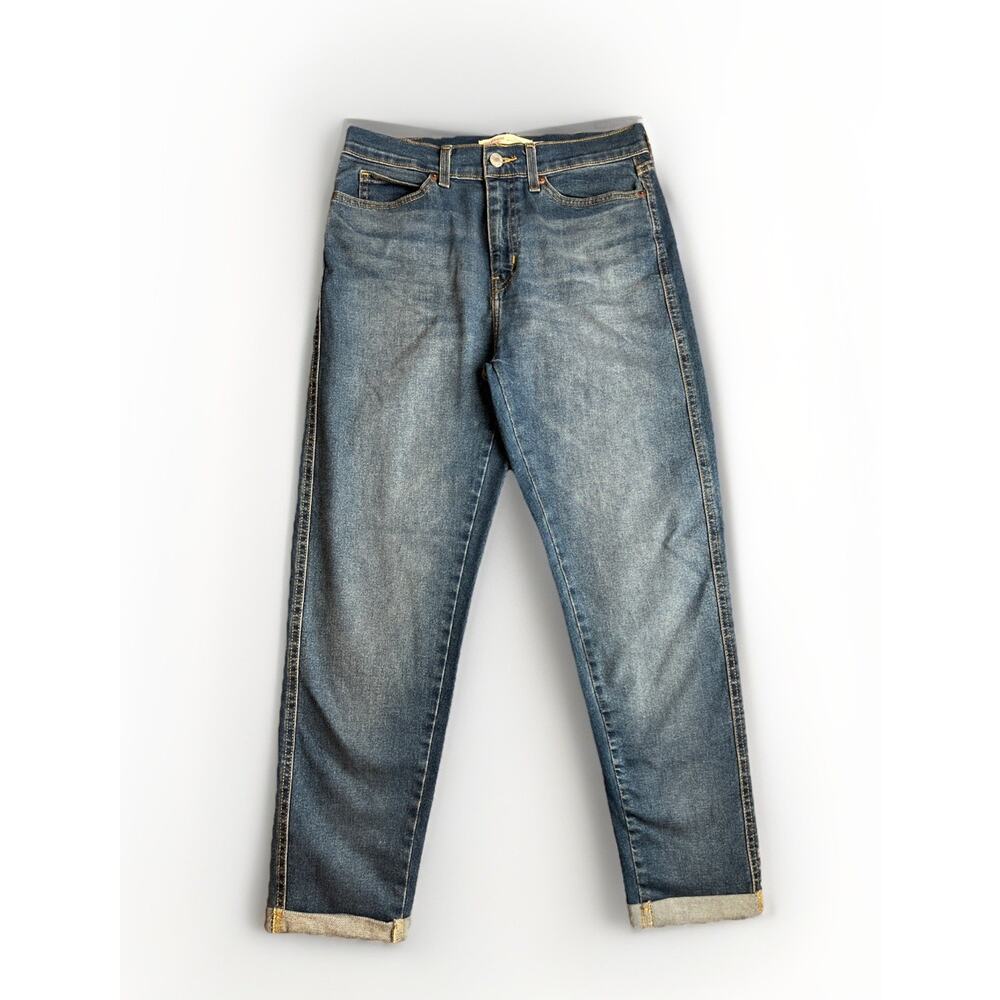 Signature By Levi Strauss Heritage Jeans Womens 4 Blue Denim Boyfriend Mid Rise